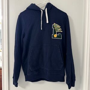 Lacoste Blue Sweatshirt with Hood and Logo